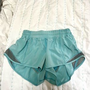 Lululemon shorts. Pretty blue. And not worn a lot.